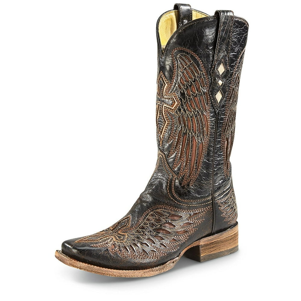 Corral Boots - corral boots men's a1978 brown/bone square toe boot (13 d(m) us) - Walmart.com