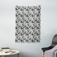 thumbnail image 1 of Abstract Tapestry, Monochrome Circles Dots Surreal Expressionism Inspired Geometric Modern Art, Wall Hanging for Bedroom Living Room Dorm Decor, 40W X 60L Inches, Grey Black White, by Ambesonne, 1 of 2