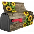 thumbnail image 6 of Summer Sunflower Mailbox Covers Magnetic Standard Size 18x21 in Summer Magnetic Mailbox Cover Sunflowers Mailbox Wraps Yellow Mailbox Wrap for Yard Home Decor, 6 of 6