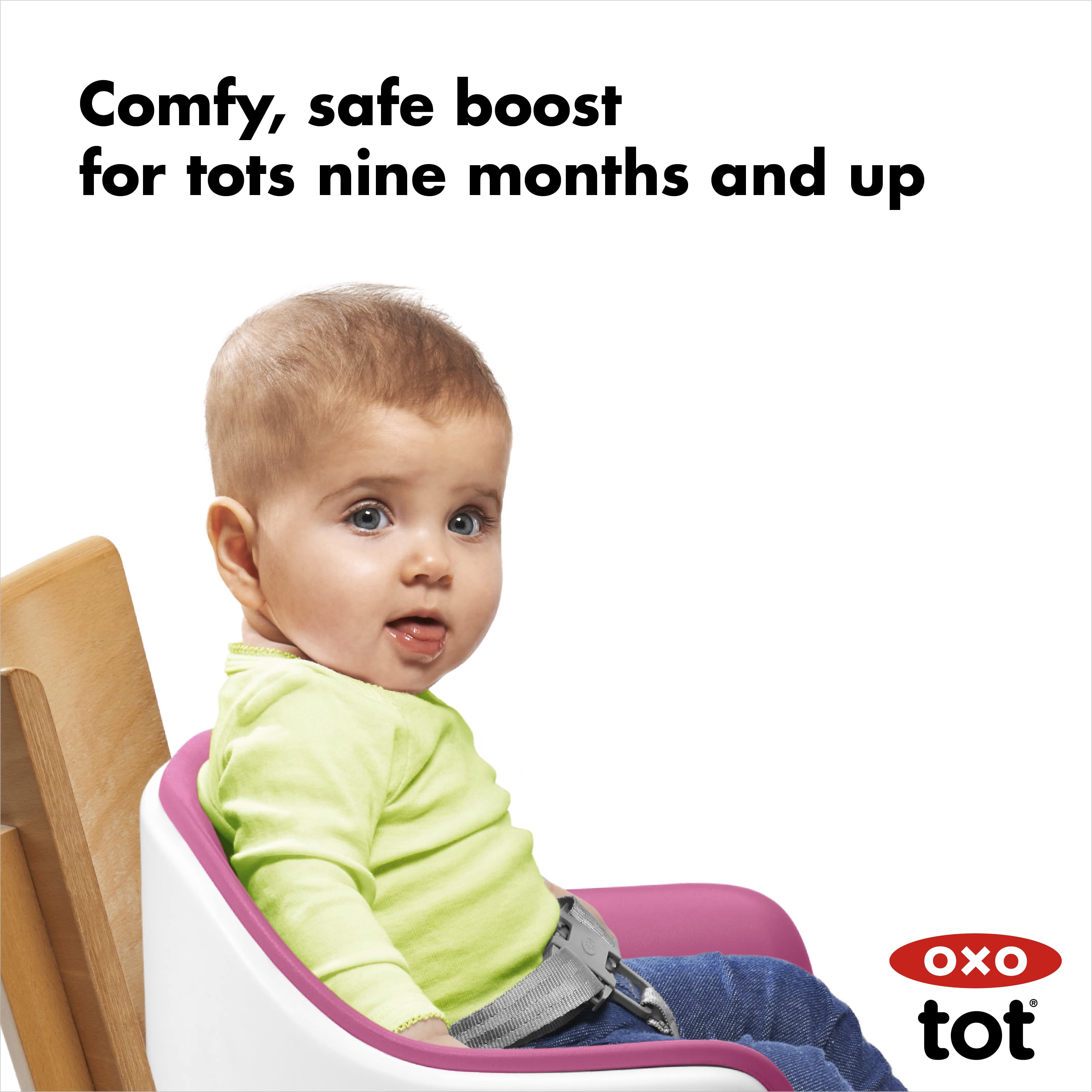OXO Tot Toddler Nest Booster Seat With Removable Cushion - Pink
