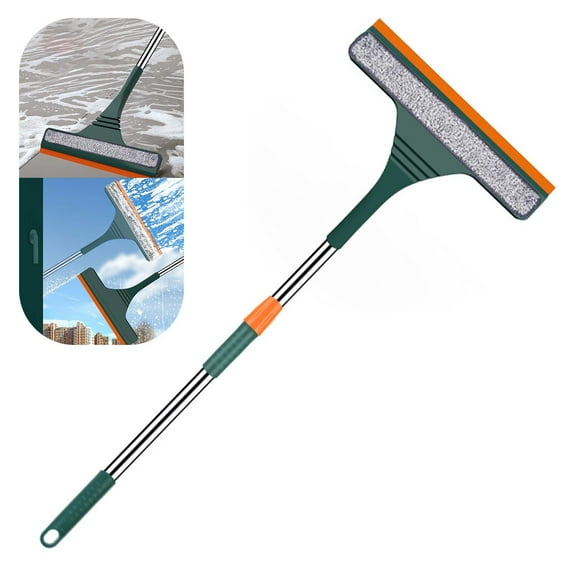 Clearance Cleaning Brush under $6 2 In 1 Window Cleaning Kit Window Squeegee Cleaner Extendable Window Cleaner Tool Telescopic Window Cleaning Equipment
