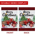 thumbnail image 3 of Christmas Garden Flag 12.5x18 Double Sided, Xmas Flag for Outside Red Truck, Buffalo Plaid Merry Christmas Yard Flag, Holiday Farmhouse Christmas Banner Outdoor Winter Decorations, 3 of 6