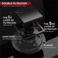 thumbnail image 4 of WEBANG 4 Inch Square Shower Drain Bronze Floor Drain with Flange Reversible 2-in-1 Cover Tile Insert Grate Removable SUS304 Stainless Steel CUPC Certified Oil Rubbed Bronze, 4 of 5