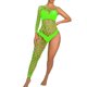 thumbnail image 1 of Gibobby Conjunto de lencería de encaje Día de San Valentín Día de San Valentín Mono de malla con pierna de una sola manga de lencería con hechos a mano para mujer(Verde, Talla única), 1 of 4