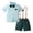 AG, variant on Baby Suit Toddler Baby Boy Clothes Suit Gentleman Wedding Outfits, Formal Dress Shirt with Bowtie + Suspender Shorts 9-12 Months,Green
