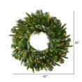 thumbnail image 2 of Vickerman A118343LED 42 in. Cashmere Wreath LED 100WmWht, 2 of 2