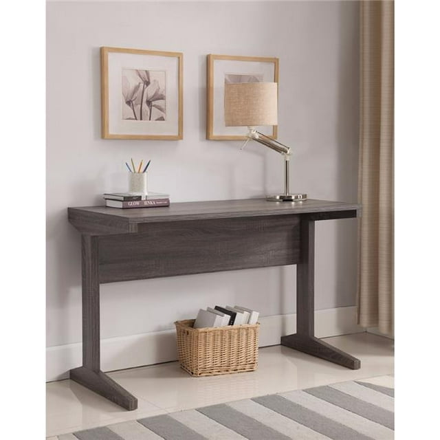 Minimalistic Classy Desk in Contemporary Style, Gray