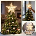 thumbnail image 7 of Christmas Tree Topper, Crystal Star Ornament, LED Light Decor, Multicolor Flashing Effect and Sturdy Reusable Build for Tree Branches, Mantel Shelves and Holiday Gatherings., 7 of 7