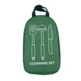 thumbnail image 2 of Organizador de utensilios de cocina kusrkot Bolsa de vajilla portátil para barbacoa Verde, 2 of 8
