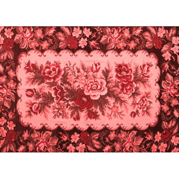 Ahgly Company Indoor Rectangle Persian Red Traditional Area Rugs, 3' x 5'