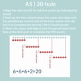 thumbnail image 4 of Yajisi Handheld 6-Hole Paper Hole Punch, 3-Sheet Capacity Mini Loose Leaf Puncher, 5.5mm / 0.216in Diameter for A4 B5 A5 Notebooks, Craft & Office Supply, Classic White, 4 of 4