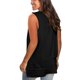 thumbnail image 3 of ICHUANYI Clearance Women's Casual Solid V-Neck Pocket Sleeveness Tops Loose Vest Blouses(Black, L) ICHUANYI WER2023080700739, 3 of 4