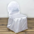 thumbnail image 6 of BalsaCircle White Banquet Satin Chair Covers Slipcovers Party Wedding Reception Decorations, 6 of 6