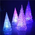 thumbnail image 2 of Bearachild Mini árbol de Navidad de cristal LED, lámpara de luz nocturna que cambia de Color, lámpara de noche de Navidad, decoración del hogar, regalo Kits de decoración para fiestas Bearachild HA038293-00, 2 of 6