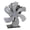 Silver, variant on Heat Powered Stove Fan Auto-sensing Wood Burning Stove with Efficient Fan for Gas Pellet Wood