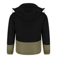 thumbnail image 5 of Lenago Quilted Jackets For Men With Hoods Solid Color Long Sleeve Jackets With High Collar Warm Thermal Coat Casual Winter Autumn Fashion Puffer Padded Outerwear, 5 of 5