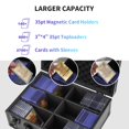 thumbnail image 6 of Card Storage Box,Trading Card Storage Case with Adjustable Dividers,Top Loaders Holder Organizer for Sports Card,Games card, 6 of 6