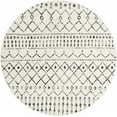 thumbnail image 5 of BoutiqueRugs Cowplain Bohemian, Transitional Area Rug - Black, Charcoal, Light Gray - 5'3" Round, 5 of 6