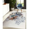 thumbnail image 4 of Butterfly Decorative Rug, Monarch Butterflies Vintage Damask Inspired Design, Quality Carpet for Bedroom Dorm and Living Room, 6 Sizes, Burnt Sienna, by Ambesonne, 4 of 4