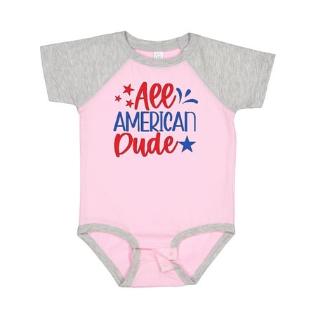 

Inktastic 4th of July All-American Dude with Stars Gift Baby Boy Bodysuit