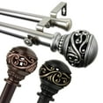 thumbnail image 2 of InStyleDesign  Leah 1 inch Diameter Adjustable Double Curtain Rod, 2 of 4