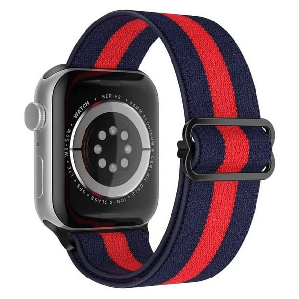 Correa Extensible De Nylon Elastica Unisex M / L 42/44/45/49 mm Para Apple Watch Compatible Con Serie Se / 2 / 3 / 4 / 5 / 6 / 7 /