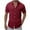 Wine, variant on Besolor Mens Summer Textured Shirts Collared Short Sleeve Casual Button Down Shirt Beach Vacation Tops S-XXL