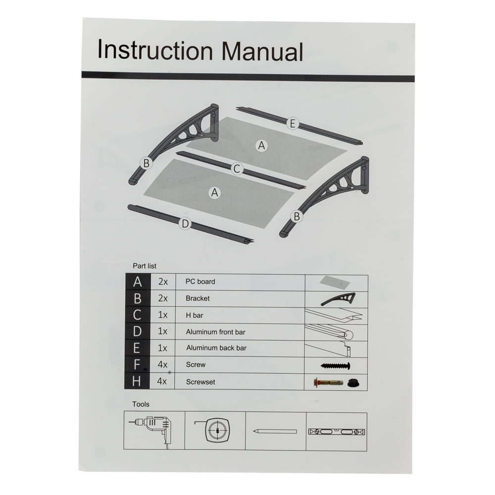 Private Jungle 39"x 37.8" Outdoor Awnings for Window and Door,Household Application Door and Window Rain Cover ,Eaves Cover,Black Holder Private Jungle 39"x 37.8" Outdoor Awnings for Window and Door,Household Application Door and Window Rain Cover ,Eaves Cover,Black Holder