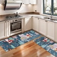 thumbnail image 3 of Kitchen Rugs Sets Of 2,Dark Blue Christmas Santa Pattern Anti Fatigue Kitchen Mat Rugs Non Slip Washable,Decorative Kitchen Floor Mats for Kitchen,Sink,Laundry,17"X47", 3 of 5