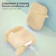 thumbnail image 4 of AirPods Case, Full Protective Silicone AirPods Accessories Cover Compatible with AirPods 1&2 Wireless and Wired Charging Case(Front LED Visible),Glitter Gold, 4 of 7