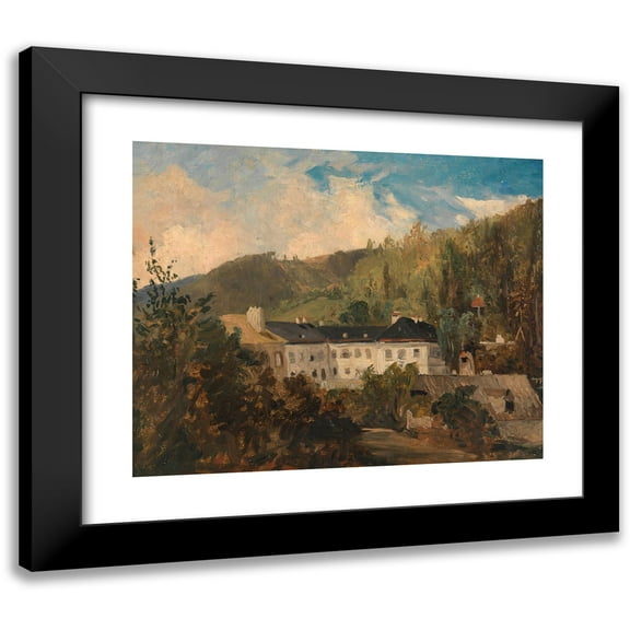 Adalbert Stifter 14x12 Black Modern Framed Museum Art Print Titled - Motiv Aus Neuwaldegg (ca. 1840)
