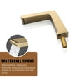 thumbnail image 5 of CASAINC 8'' Deck Mounted Square Bathroom Faucet with Handheld Shower and Tub Spout, Brushed Gold, 5 of 7