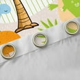 thumbnail image 4 of Castle Fairy Cartoon Dino Dinosaur Black Out Curtains for Child Preppy,Jungle Animal Curtains Pack Of 2 (42X63 Each),Geometric Stripes Bedroom Curtains,Breathable Home Decor, 4 of 6