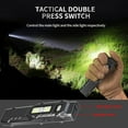 thumbnail image 4 of EDC Tactical Flashlight DT007, Compact 7 Mode Pocket LED - 1500LM, USB-C Rechargeable Digital Display, IPX5 with Side Light and Clip for Everyday Carry Travel (1, Black), 4 of 6