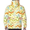 thumbnail image 3 of Bingfone Cartoon Snake8 Men's Drawstring Hoodie Long Sleeve Pocket Sweatshirts-4X-Large, 3 of 6