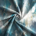 thumbnail image 2 of Blue Gold Marble Blackout Curtains, Abstract White Gold Texture Window Drapes with Grommets, Modern Luxury Decor 26"W x 54"L (Pack of 2), 2 of 6