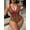 Multicolor 3, variant on Plus Size Women's Leopard Print Deep V-Neck Sexy Beach Vacation One-Piece Swimsuit