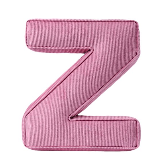 FANSHAYTTT Corduroy Decorative Letter Pillow Alphabet Throw Pillow for Sofa Bedroom Living Room Hugging Initial Shaped English