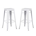 thumbnail image 1 of White Tolix Stool, solid metal frame, Counter 26"H, Stool Chair Ideal for Kitchen Island Counter., 1 of 3
