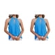 thumbnail image 4 of Blusa Sin mangas Minnieouse para mujer Cuello anudado Transpirable Top de verano Azul XL, 4 of 5