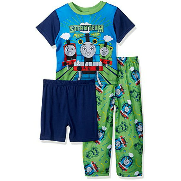Nickelodeon - Thomas the Train Toddler Boys' 3-Piece Pajama Set, Navy ...