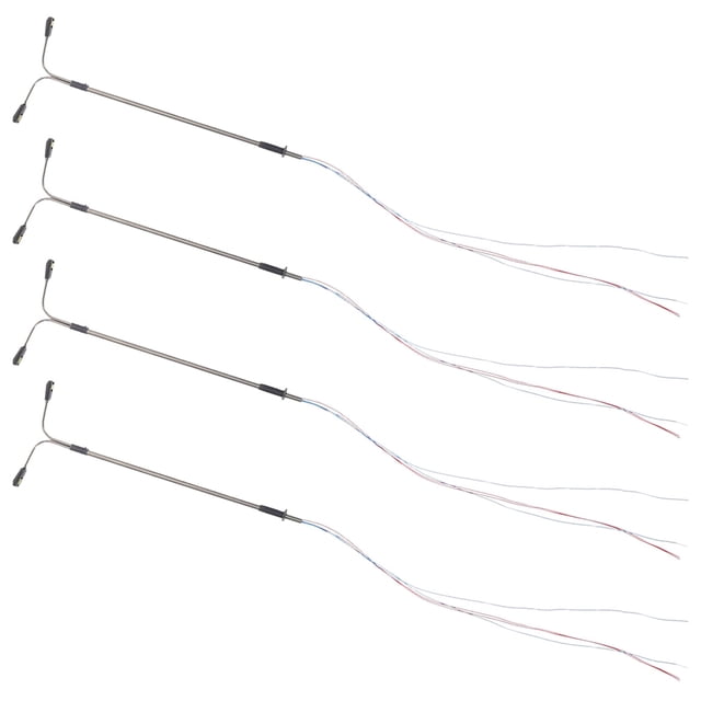 OUNONA 4 Pcs Easy to Install Mini Lamp Post Mini Street Light Model Stainless Steel Detailed Design