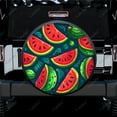 thumbnail image 1 of Watermelon Slices And Leaves Polyester Universal Spare Wheel Tire Cover Custom Tire-Covers for Trailer RV SUV Truck Camper, 1 of 5
