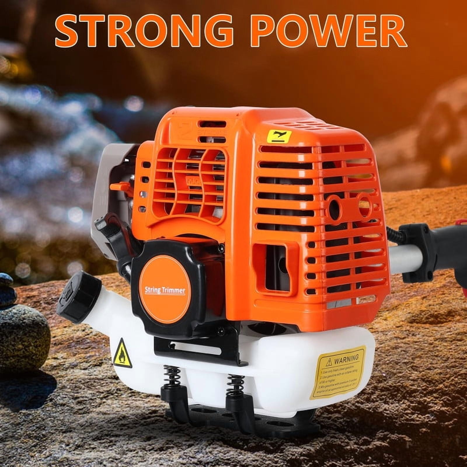 YNCE 5 in 1 Gas Powered Weed Eater,Cordless Multi Functional Lawn Mower Hedge Trimmer Brush Cutter Pruning Tool 2-Stroke Brush Cutter, Handheld Chainsaw Hedge Pruner