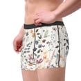 thumbnail image 4 of Balery Watercolor Floral Men's Boxer Briefs, Soft and Breathable Cotton Underwear with nylon Waistband-Large, 4 of 9