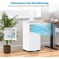 thumbnail image 4 of Ourlova Portable Air Conditioner | 10000 Btu for Large Rooms Up to 450 Sq. Ft. | 3 Modes, Remote Control, and Installation Kit Included | Ideal for Home Cooling, 4 of 5