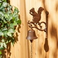 thumbnail image 2 of Home Decorative Wall-Mounted Cast Iron Squirrel Bell, 2 of 7