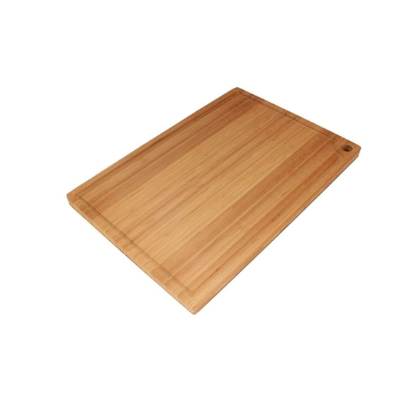 BambooMN Marque - Planche à Découper en Bambou Premium Robuste - 17.25"x11.75"x0.75 Pouces - Rainurée - 10 Pcs