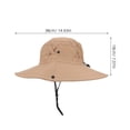thumbnail image 2 of UPGRATOR 2Ud Sombrero De Protección Solar Para Y Mujer Con Ancha Y Tejido Transpirable Khaki, 2 of 8