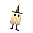 thumbnail image 4 of Almencla Halloween Hanging Ghost Hat Light Creative Glowing Ghost for Patio Yard Tree Violet, 4 of 8